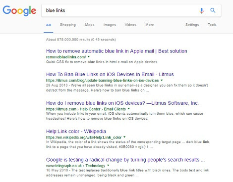 Blue Links
